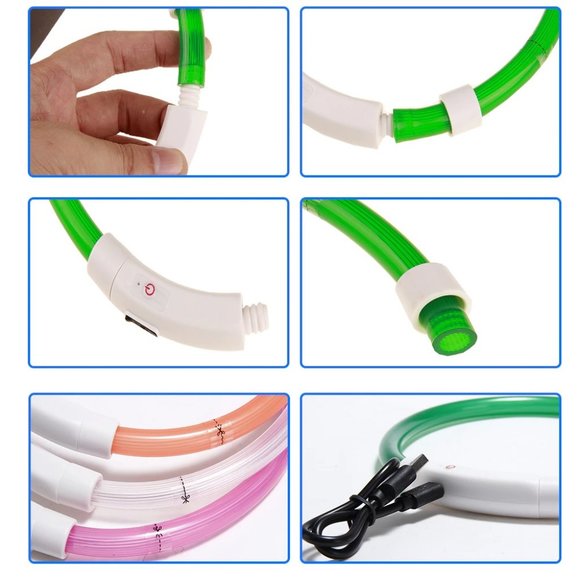 LED Safety Collar USB Charge No Battery Needed Ever - Picture 8 of 10